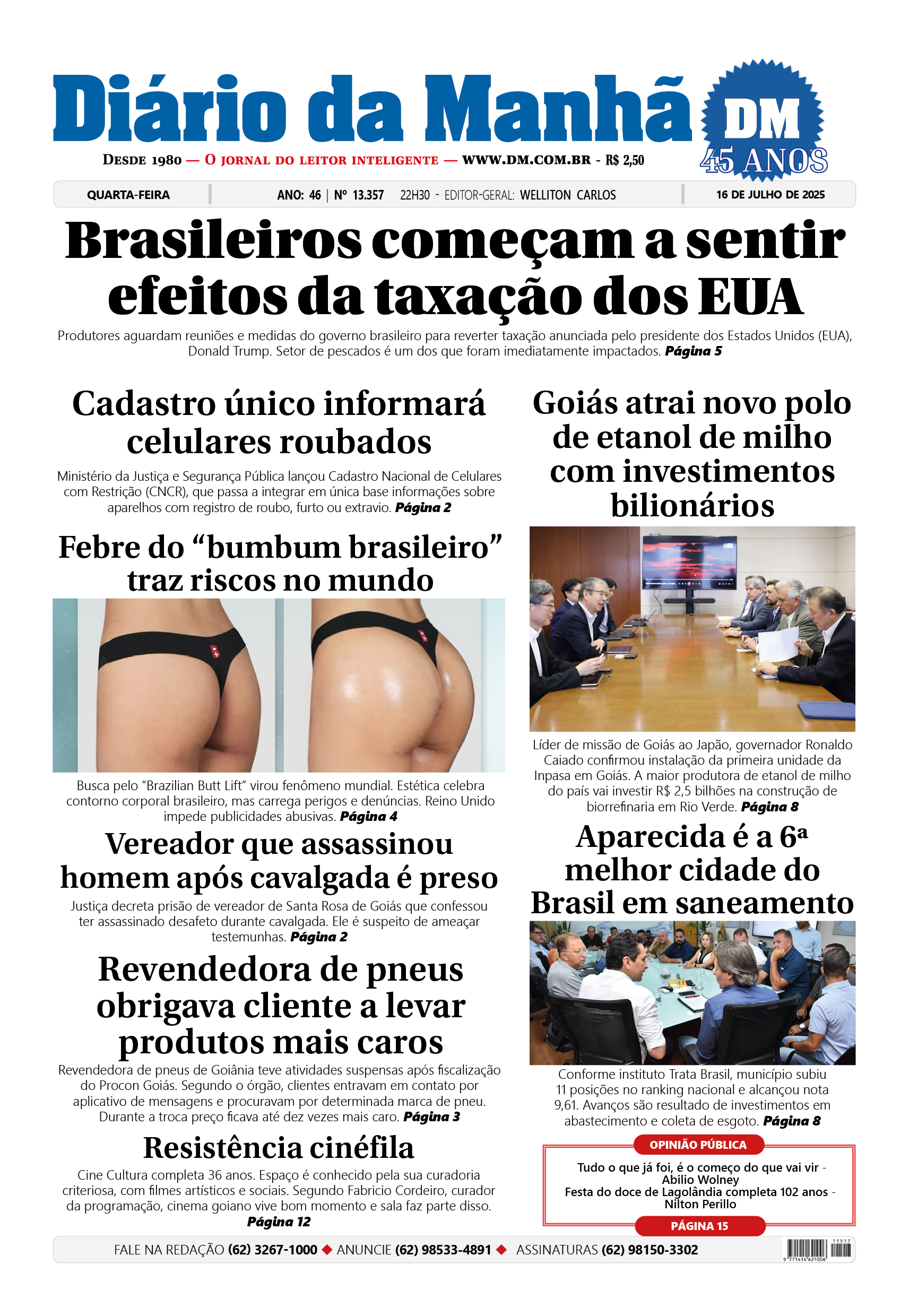Capa da edição