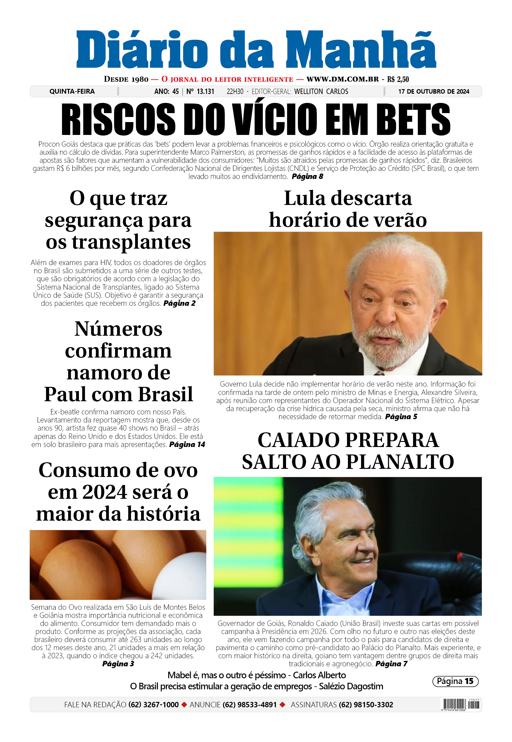 Capa da edição