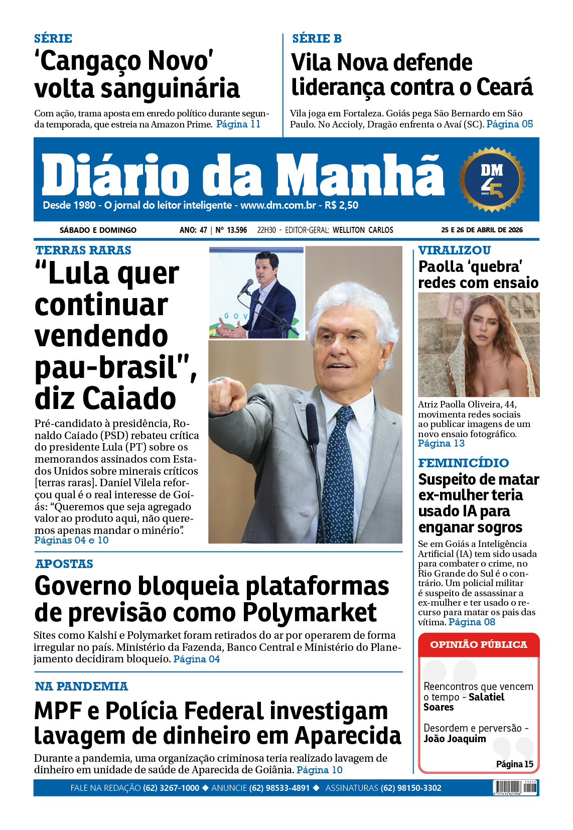 Edição EDIÇÃO 25/04/2026