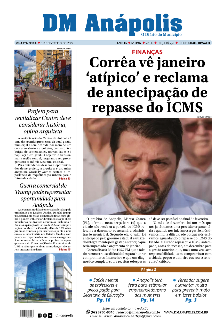 Capa da edição